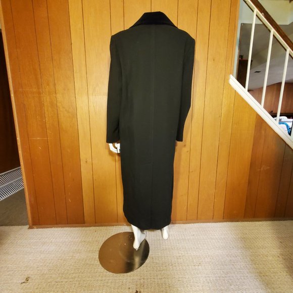 NWT Vintage Jones New York Crushed Velvet Wool Trench Coat Women's Size 14 - Picture 8 of 12